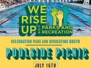 Poolside picnic flyer