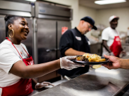 The Salvation Army facility in Brookhaven offers free food, clothing, showers and other forms of assistance 