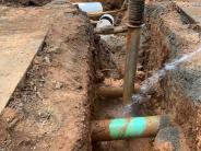 Hydro-excavation of high perssure gas main and other utilities
