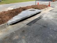 Executive Park Drive completed repair- catch basin