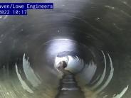 Existing storm sewer failure under roadway