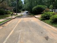 New Catch basin inlets, southbound Lanier Dr