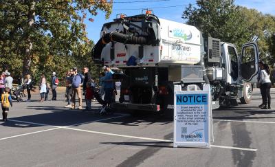 Brookhaven’s new Street Sweeper was introduced at the City’s recent Touch A Truck event in Blackburn Park.