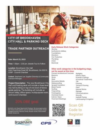 City Hall Trade Partner Outreach Event