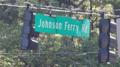Photo of Johnson Ferry Road sign