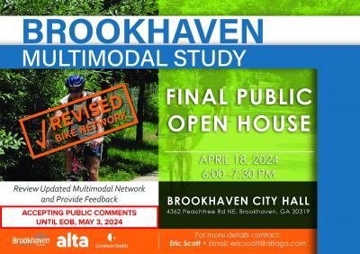 Brookhaven Multimodal Study Public Meeting Open House April 2024