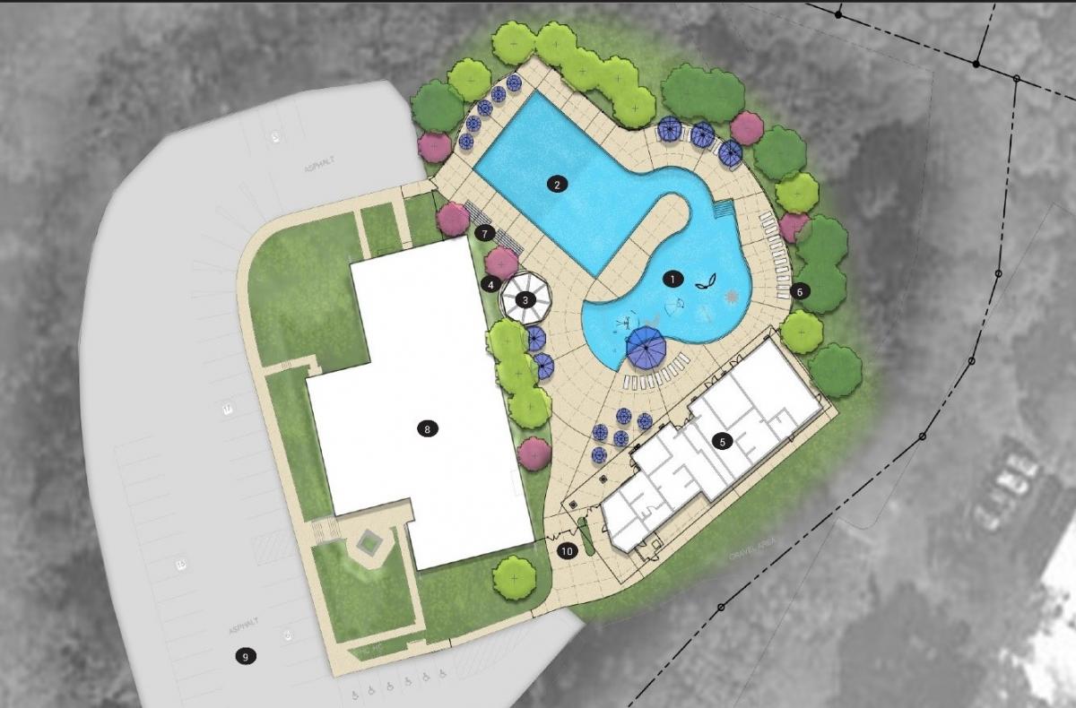 Rendering of the new Briarwood Park pool project 
