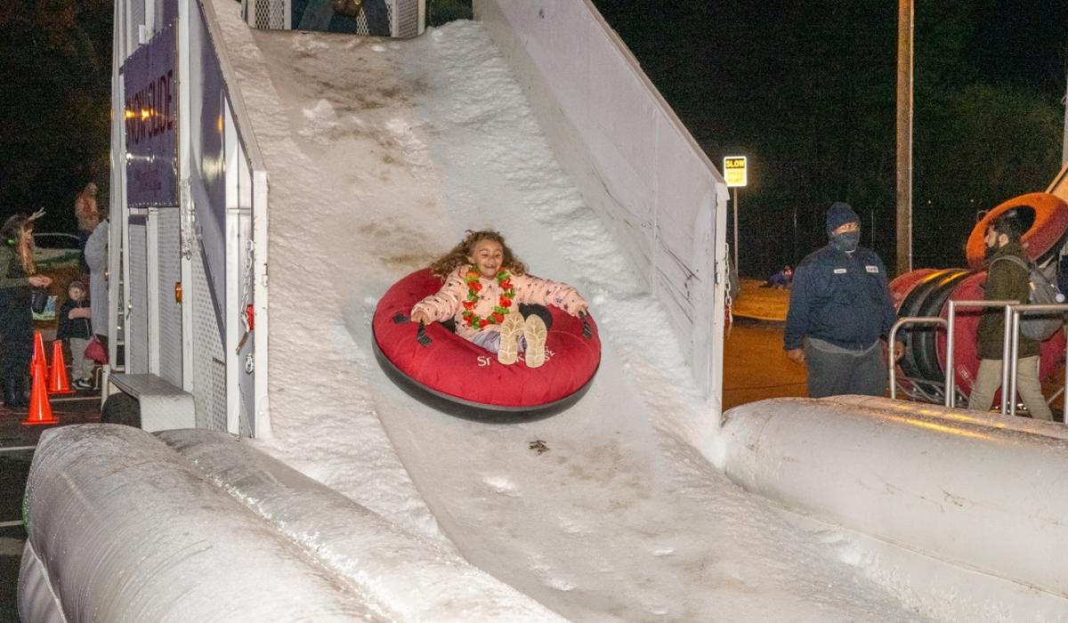 Winter fun on snow mountain at last year’s Light Up Brookhaven event