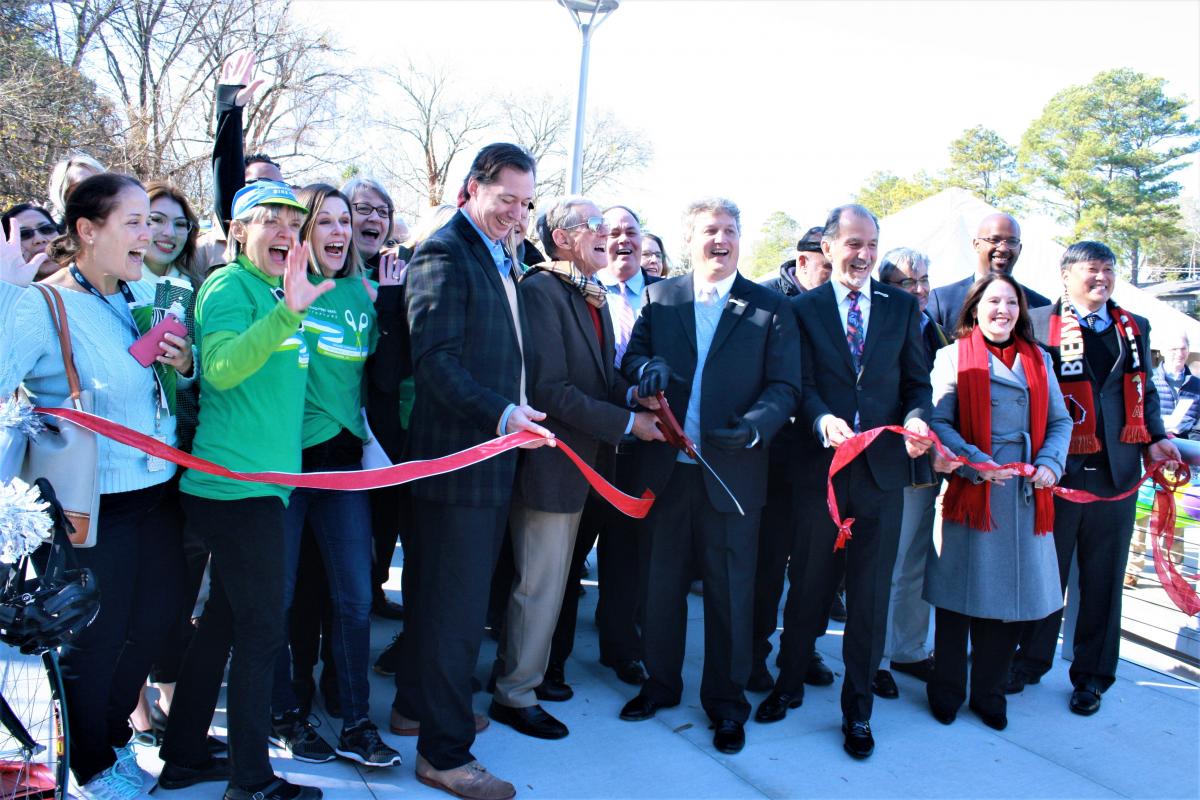 Brookhaven cuts the ribbon to open Phase I of the Peachtree Creek Greenway December 2019