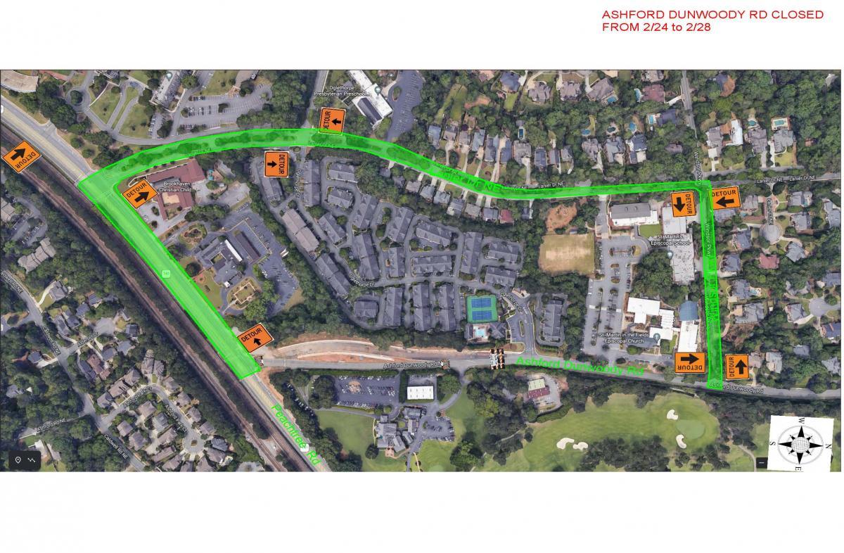 Ashford Dunwoody Traffic Control Plan